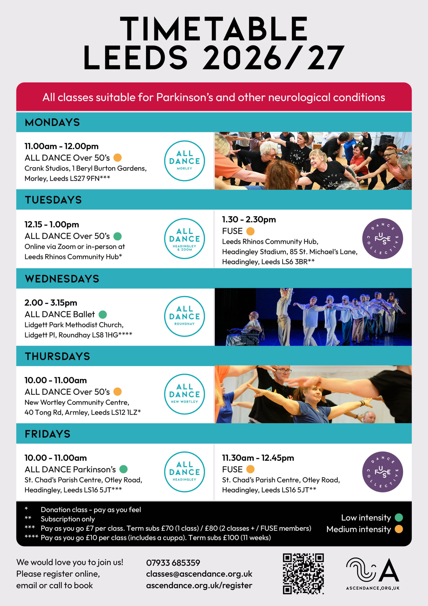 Leeds ALL DANCE classes